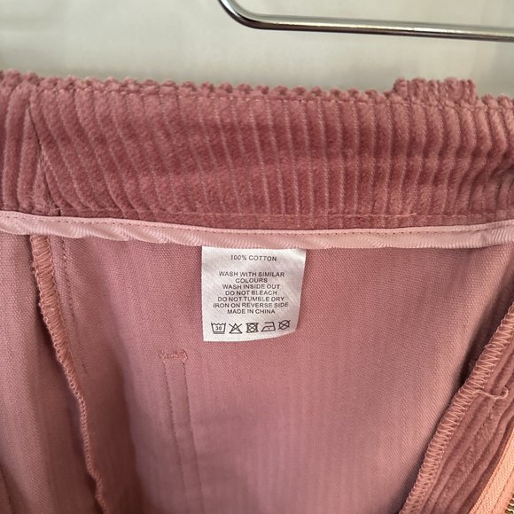 WYSE London - Falon Flare Jumbo Cord Trouser – Pink – Size 3 (8/M) - Picture 11 of 13